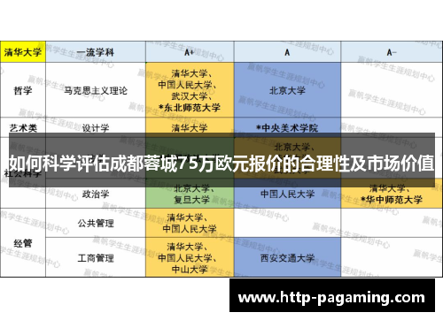 如何科学评估成都蓉城75万欧元报价的合理性及市场价值