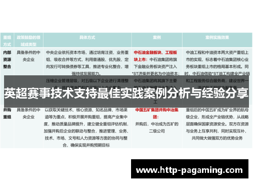 英超赛事技术支持最佳实践案例分析与经验分享